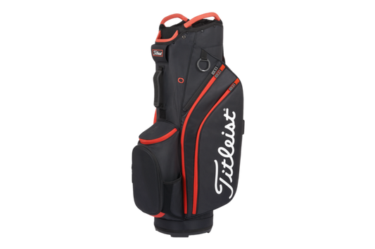 Titleist Cart 14 Cart Bag - Black/Black/Red