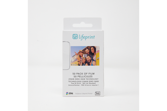 Lifeprint Photo Paper - Sticky Back 50-Pack, for 2x3 printer