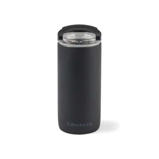 Matte Black Emery 2-in-1 Double Wall Stainless Bottle - 20 Oz.