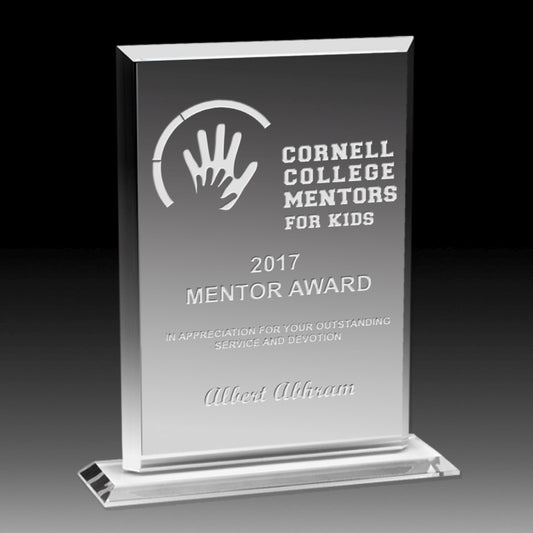 Laser Engraved Acrylic Billboard Award - 8 1/4"