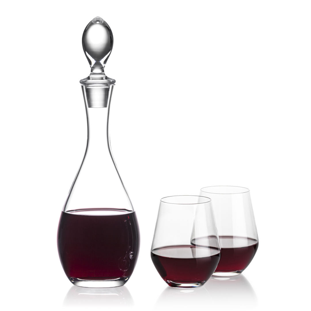 Malvern Decanter & Reina Stemless Wine