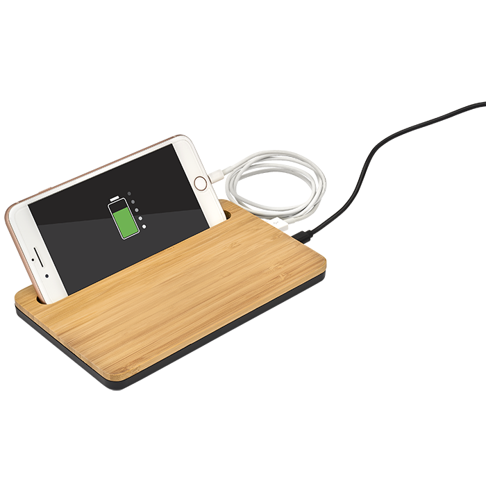 5W Bamboo Desktop Wireless Charger