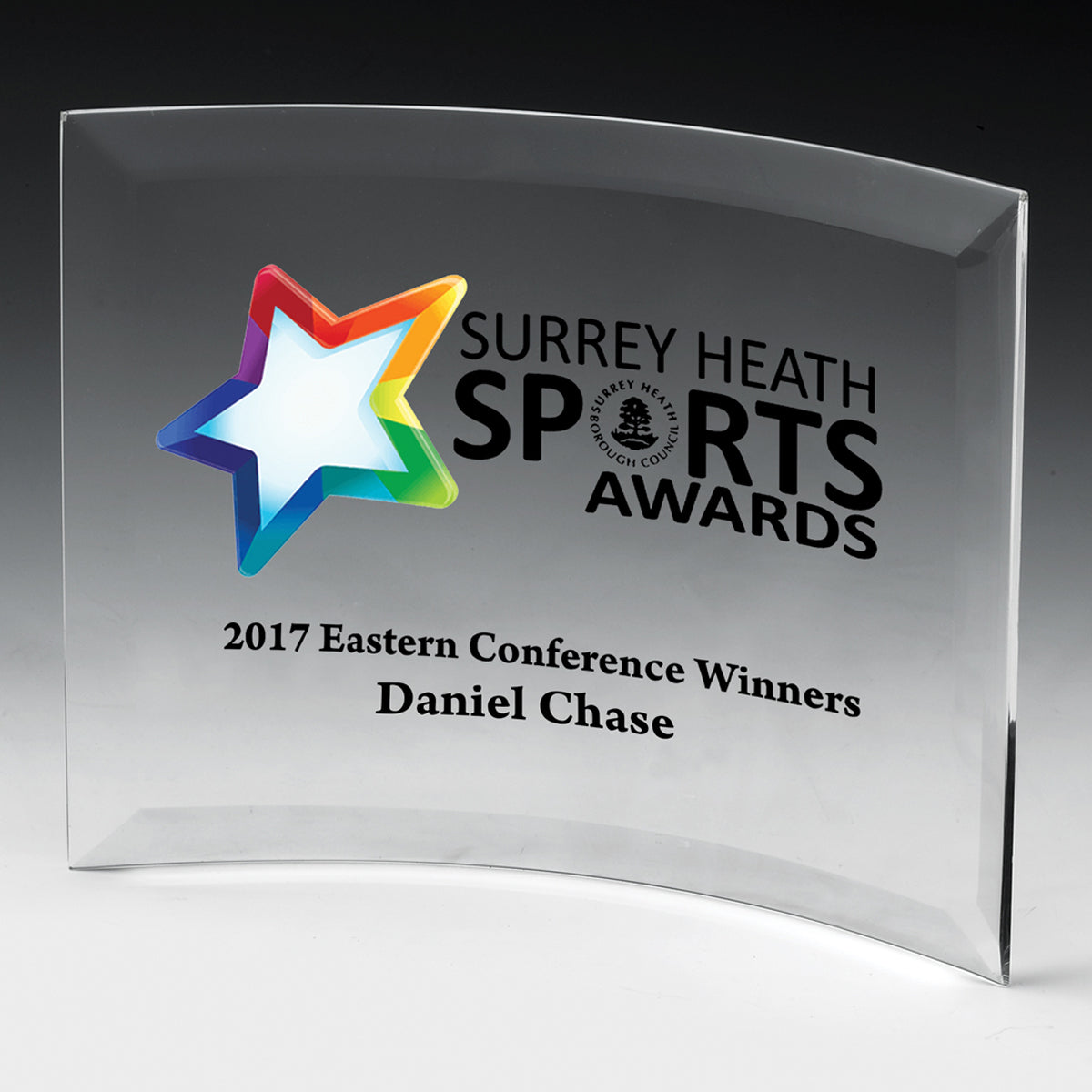 6" x 8" Curved Standing Award