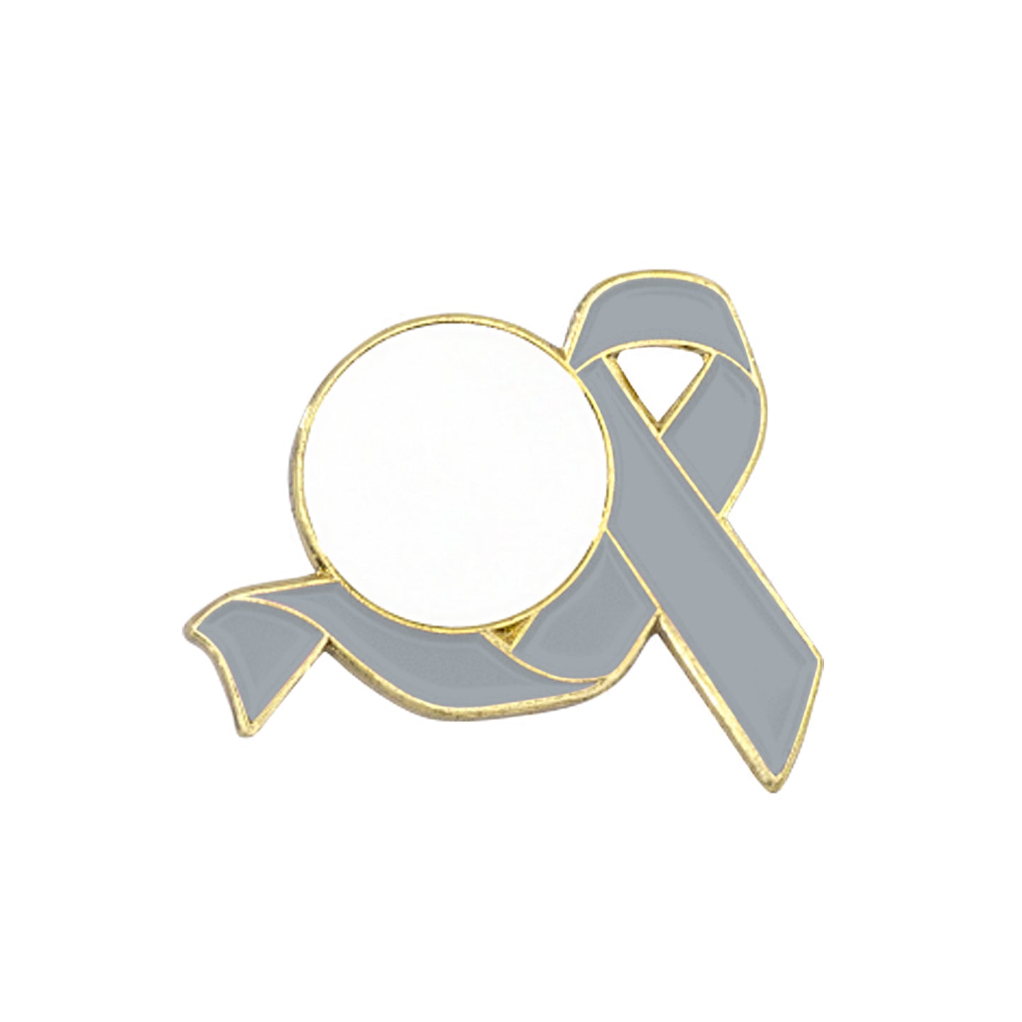 Awareness Ribbon Lapel Pins w/ Custom Logo