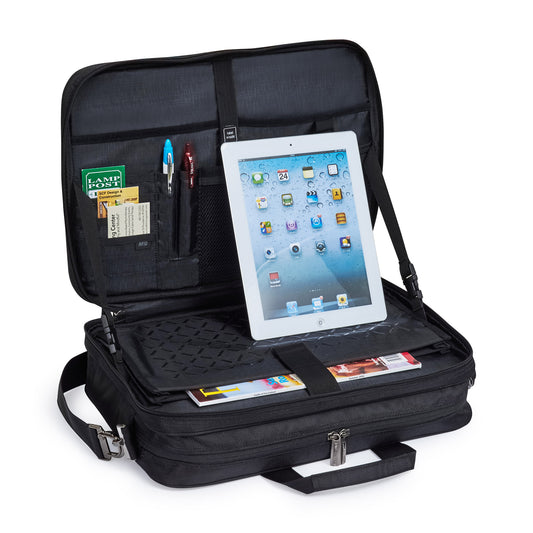 Black Travis & Wells® Transit Laptop Portfolio