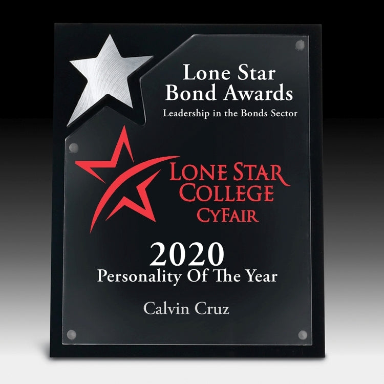 North Star Plaque - Laser Engraved - (8" x 10" x 5/8")