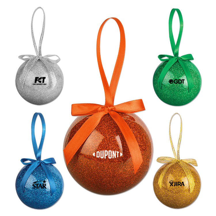 Blue Glitter Ornament