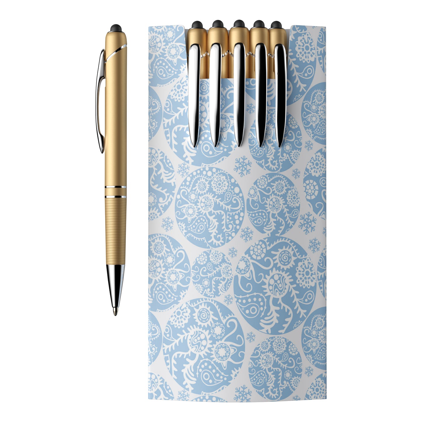 5-piece glacio pen set and custom sleeve