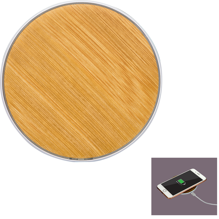 Bamboo Print Wireless Charger