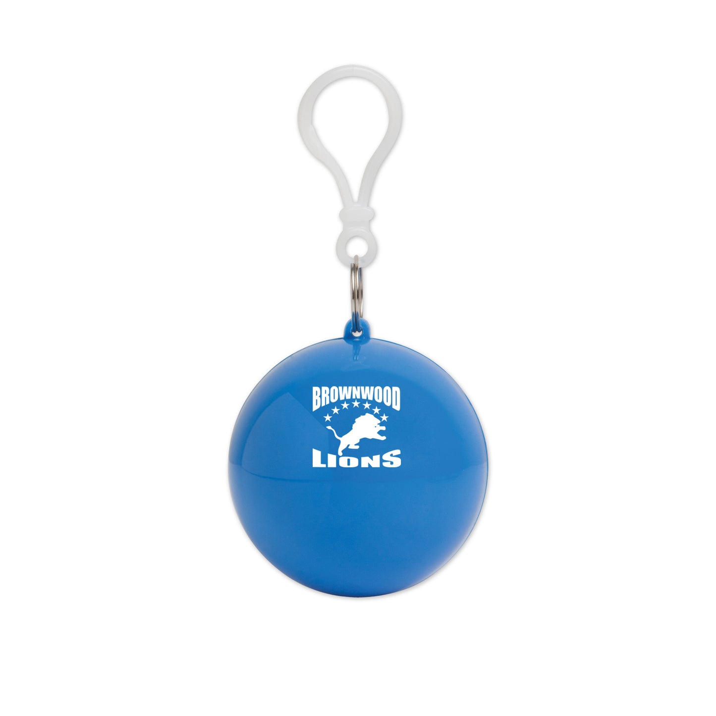 Rain Poncho in Ball Keychain