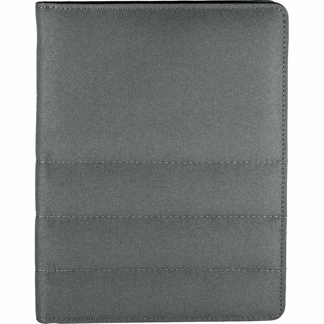 Front View of Gray Puffer Jr. Writing Pad with FSC© Recycled Paper