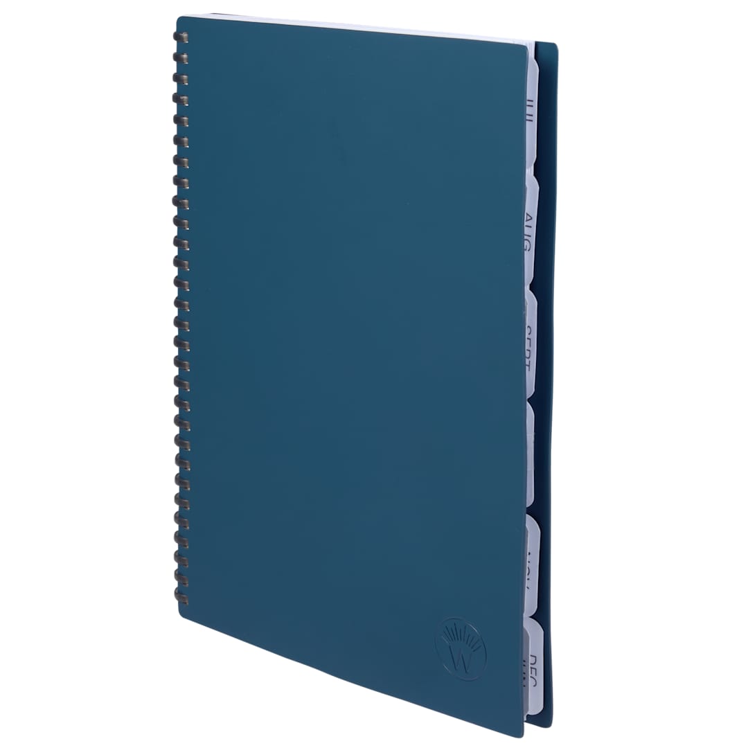 Front View of Blue Wellable™ Plan Well Undated Planner Journal