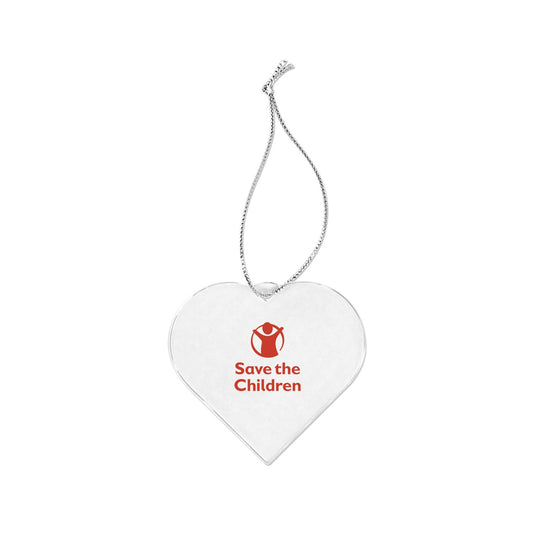Clear Acrylic Style Heart Ornament
