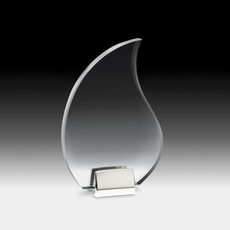 Flame Award w/ Chrome Base - 4 Color Process