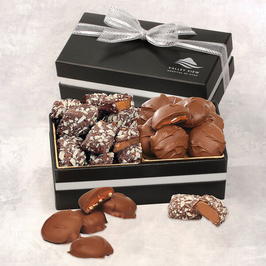 Double Delights with Caramel Pecan Clusters and English Butter Toffee