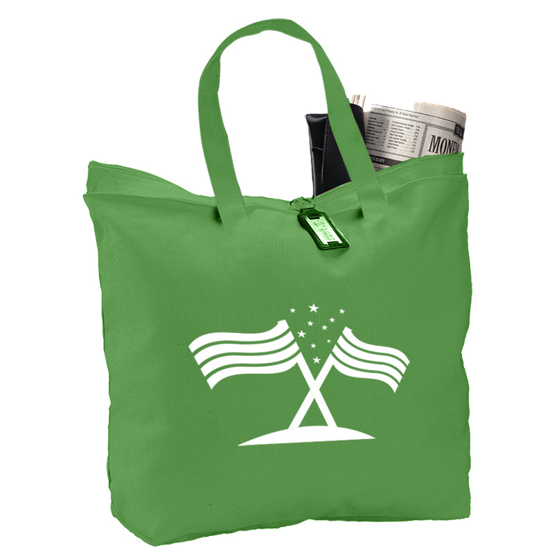 Canvas Zipper Tote Bag