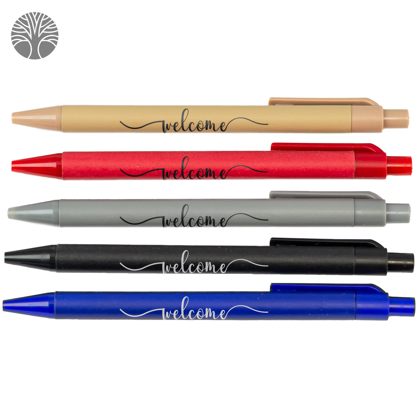 Black 100% Recycled Paper Barrel Ballpoint Pen