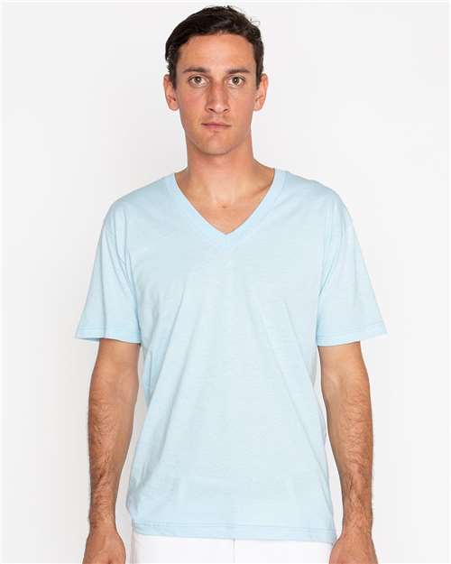 Unisex USA-Made Fine Jersey V-Neck T-Shirt - 24056