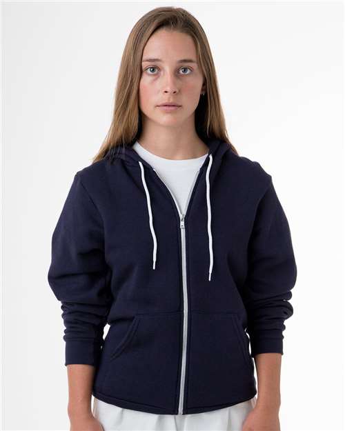 Unisex USA-Made Flex Fleece Full-Zip Hooded Sweatshirt - F97