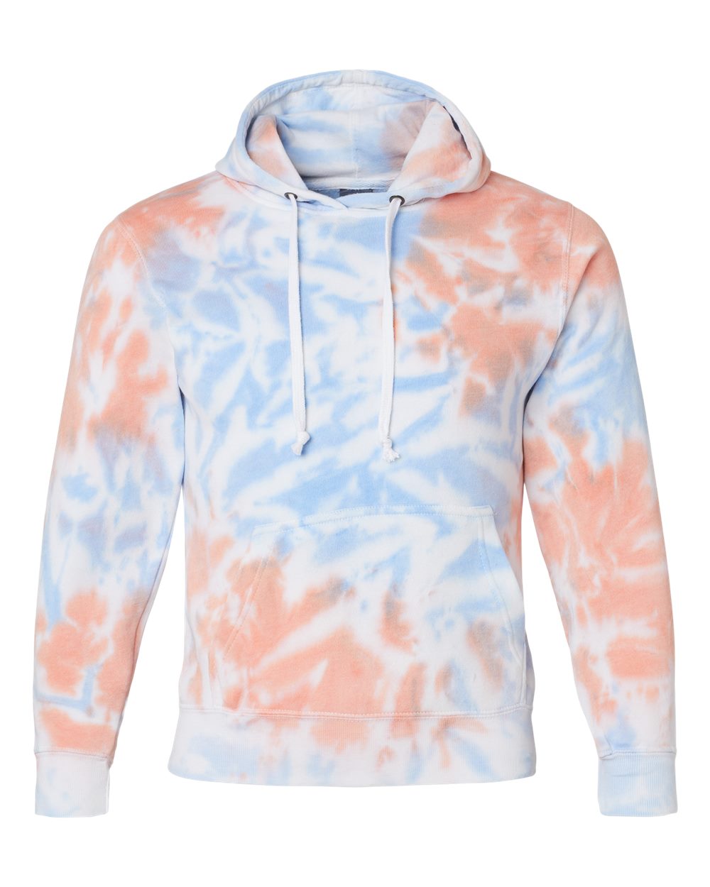 Men's Tie-Dyed Fleece Hooded Sweatshirt - 8861