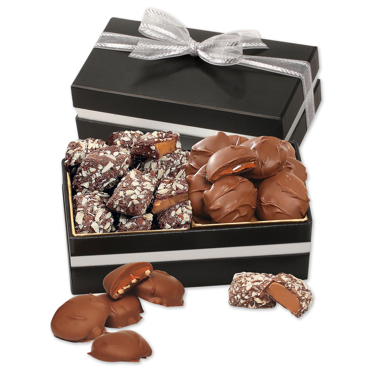 Double Delights with Caramel Pecan Clusters and English Butter Toffee