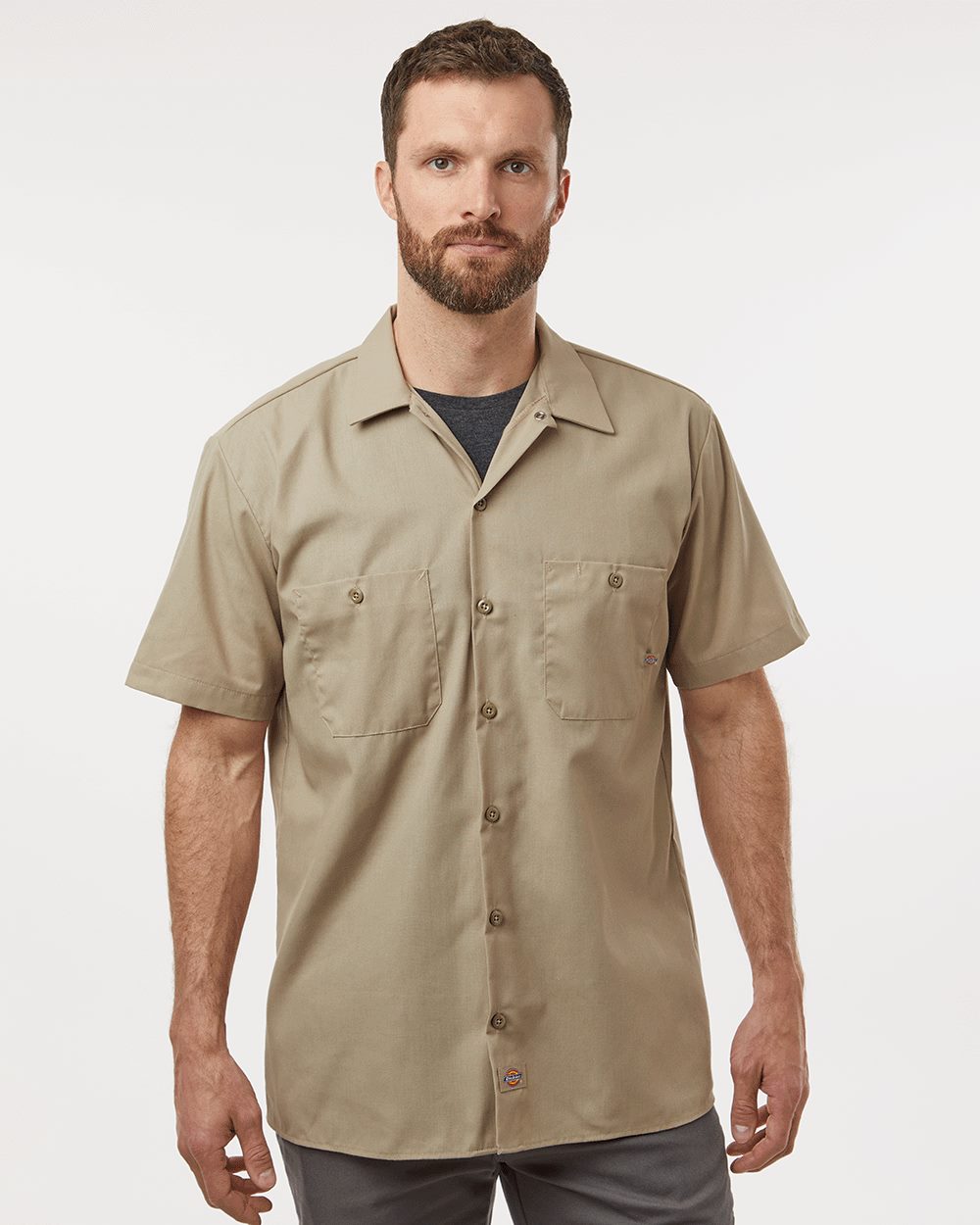 Men's Tall Industrial Short Sleeve Work Shirt - S535T