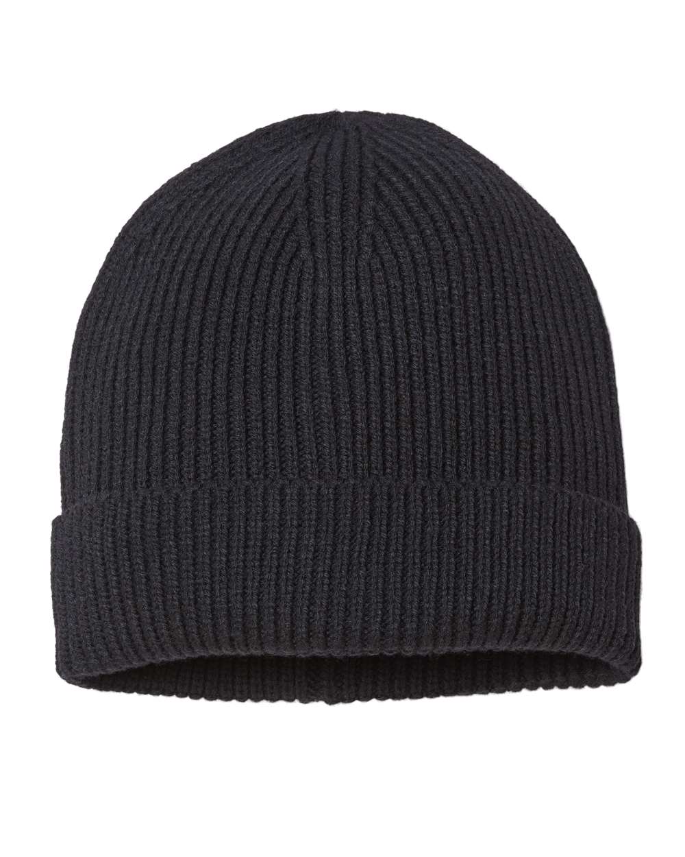 Sustainable Fine Rib Cuffed Beanie - ANDY