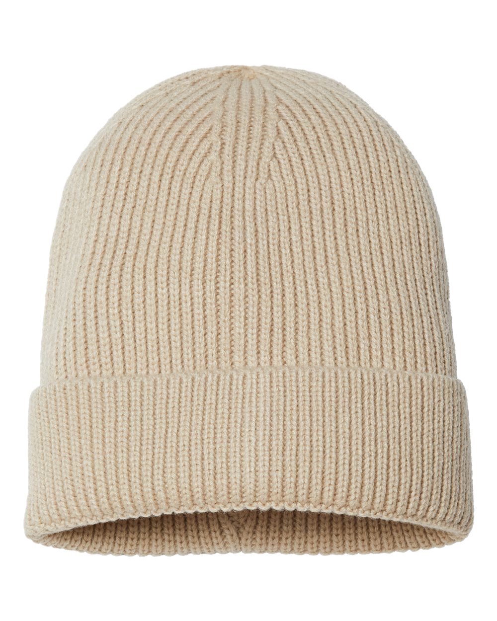 Sustainable Fine Rib Cuffed Beanie - ANDY