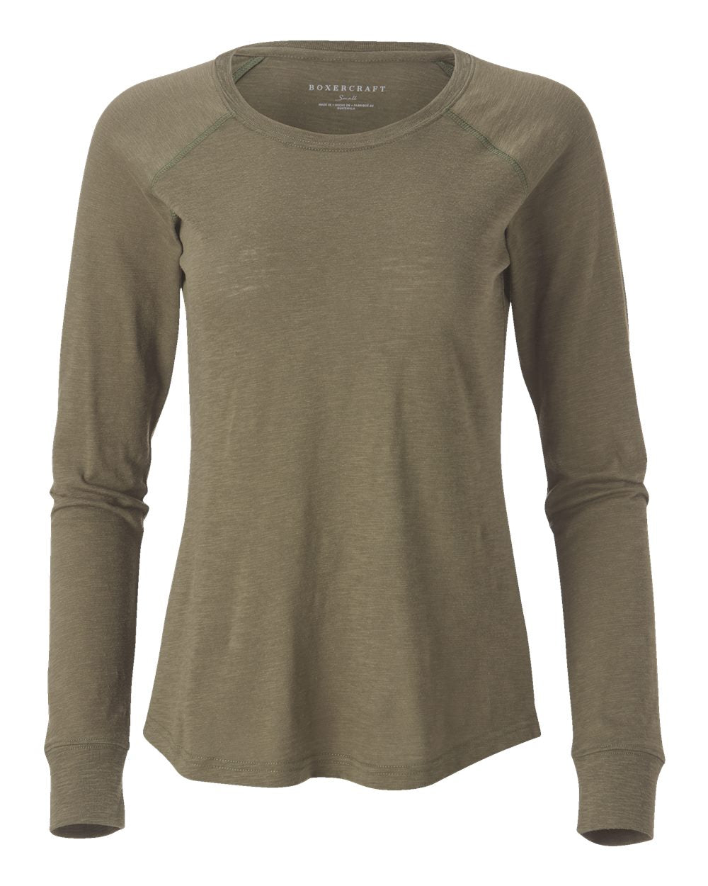 Women's Solid Preppy Patch Long Sleeve T-Shirt - BW3166
