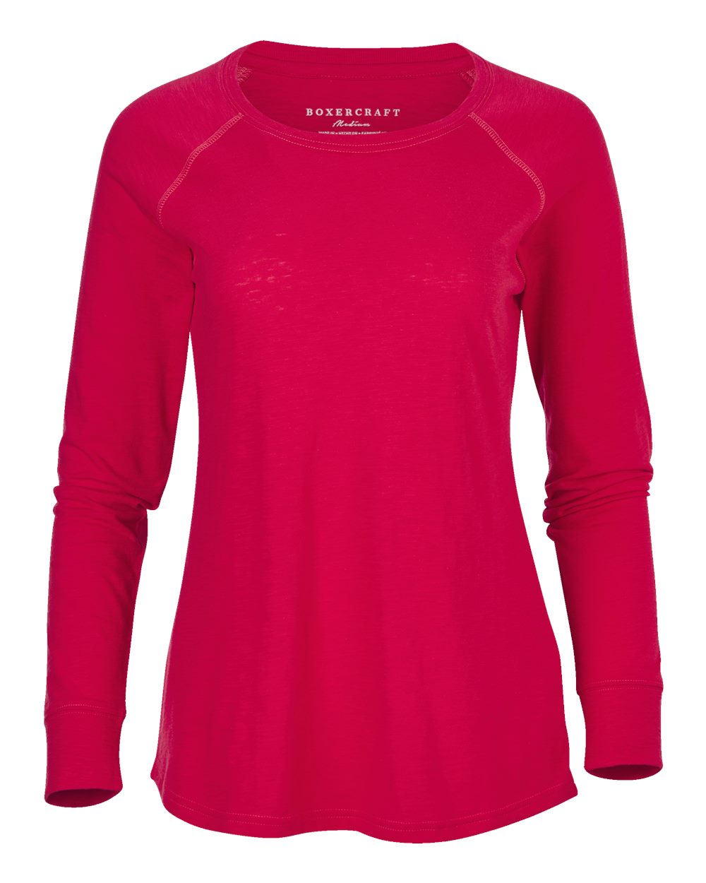 Women's Solid Preppy Patch Long Sleeve T-Shirt - BW3166