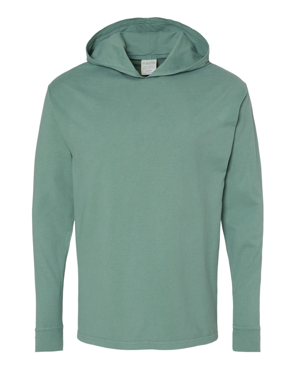 Unisex Garment-Dyed Jersey Hooded Long Sleeve T-Shirt - GDH280