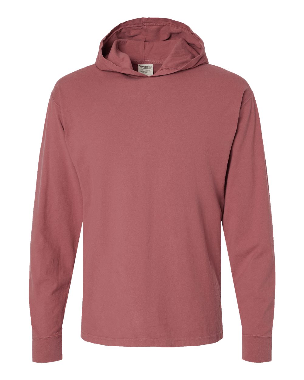 Unisex Garment-Dyed Jersey Hooded Long Sleeve T-Shirt - GDH280