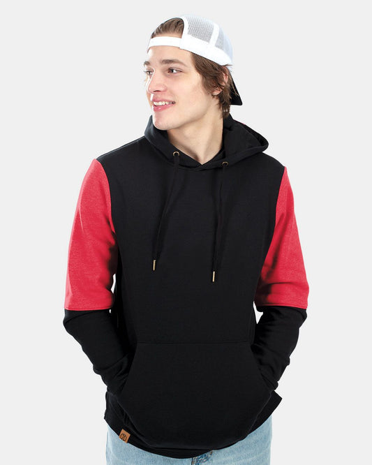 Men's All-American Team Fleece Colorblocked Hooded Sweatshirt - 222581