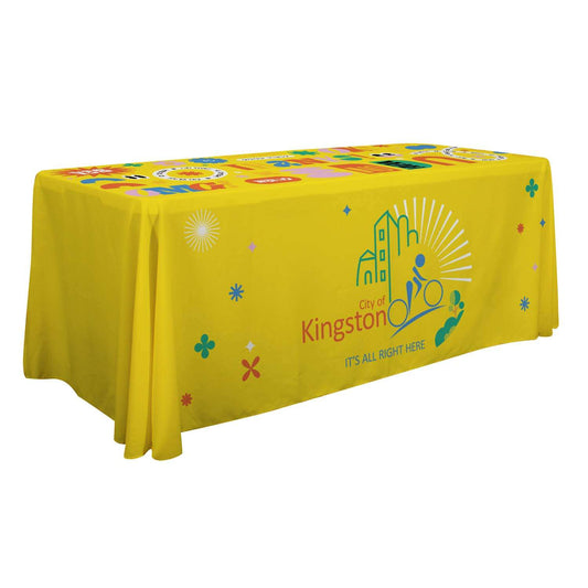 48-Hour Quick Ship 6' Economy Table Throw (Full-Color Full-Bleed)