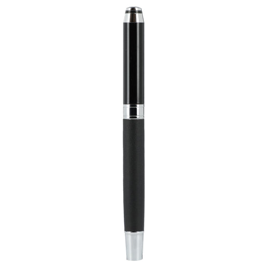 Front View of Black Hyde Recycled Brass Gel Rollerball