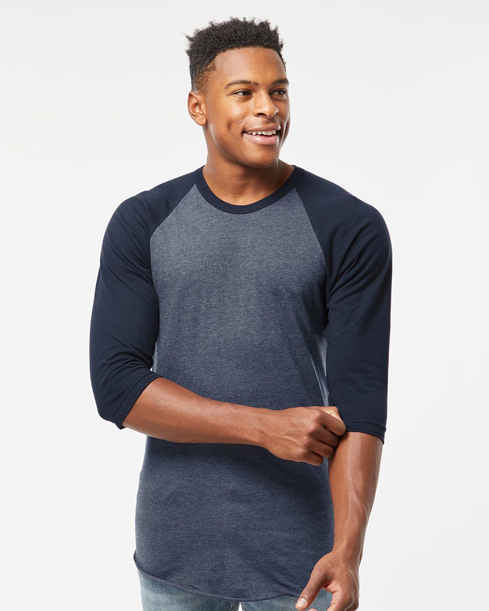 Unisex Fine Jersey Raglan T-Shirt - 245