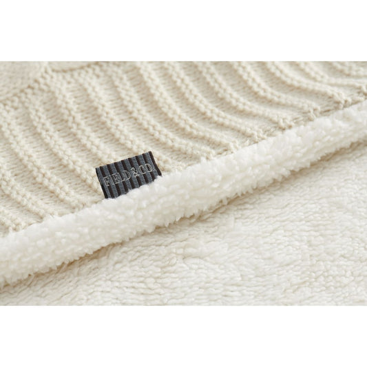 Gray Field & Co.® Cable Knit Sherpa Blanket