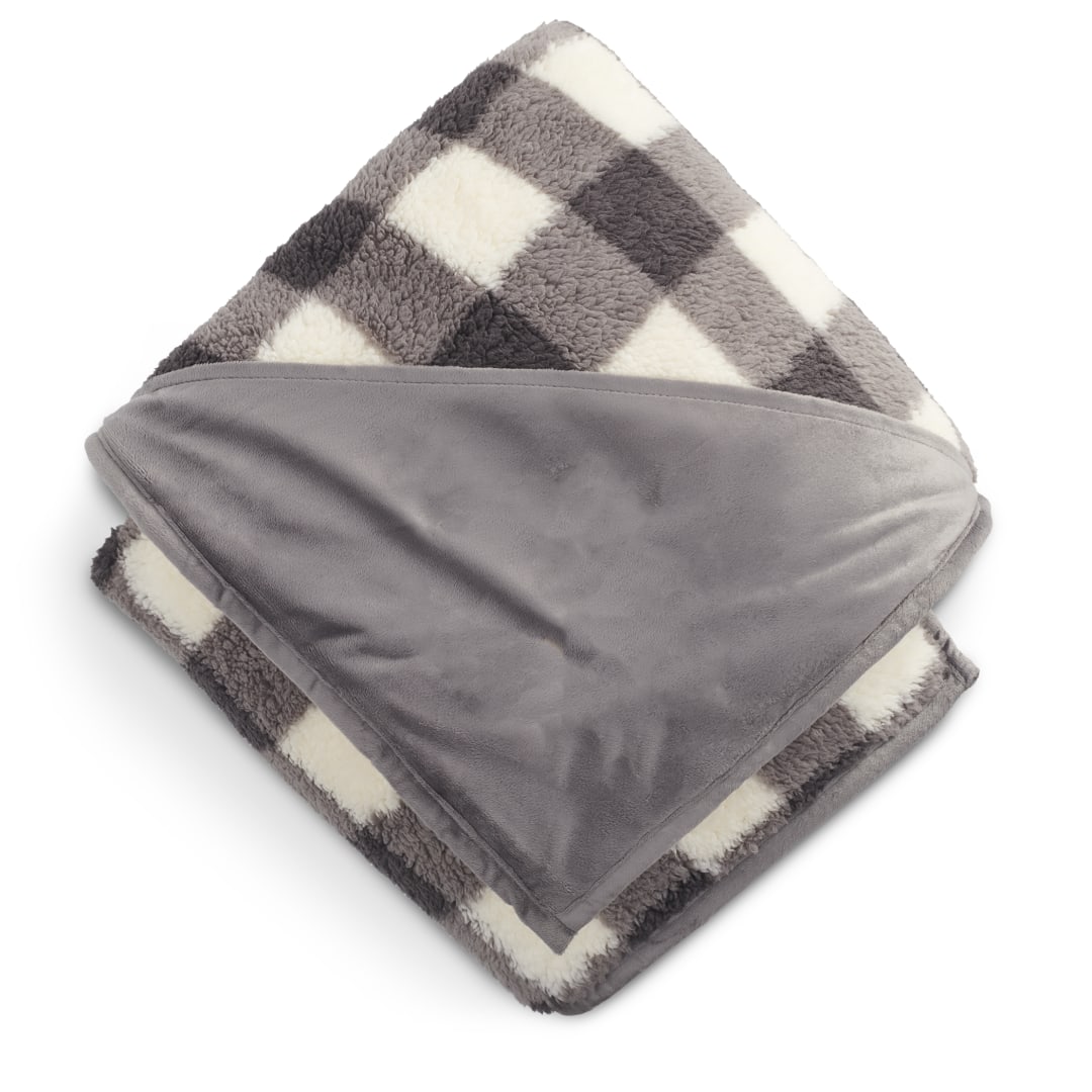 Field & Co.® Double Sided Plaid Sherpa Blanket