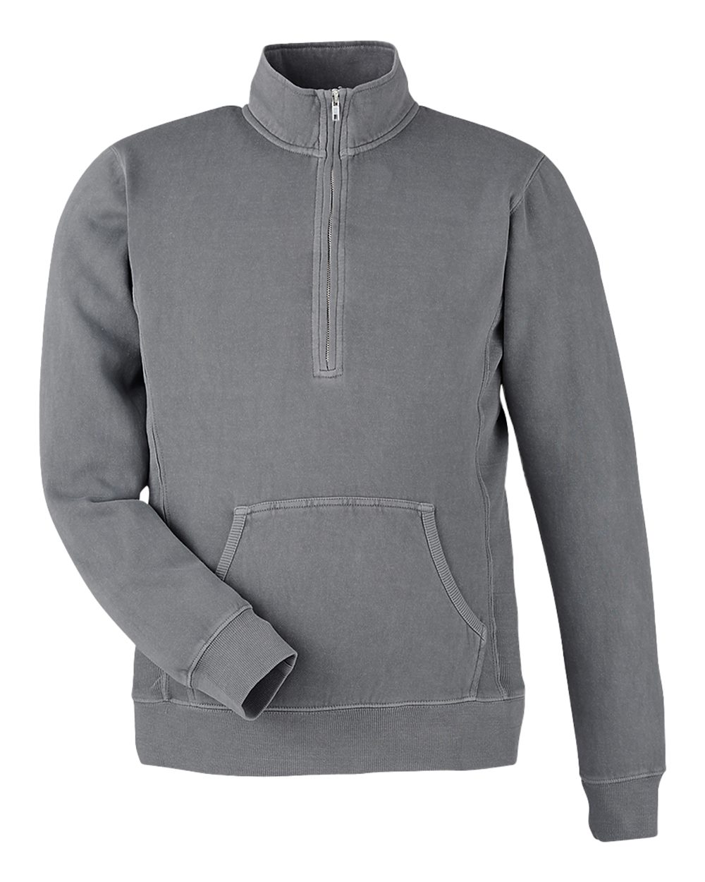 Unisex Pigment-Dyed Fleece Quarter-Zip Pullover - 8732