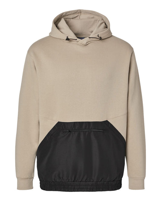 Unisex Mixed Media Hooded Sweatshirt - 23112