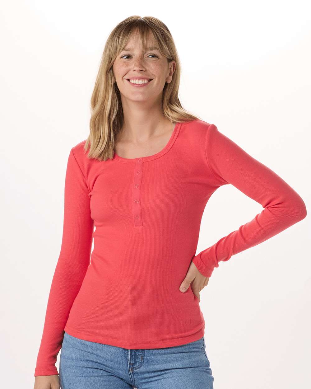Women's Harper Long Sleeve Henley - BW2402
