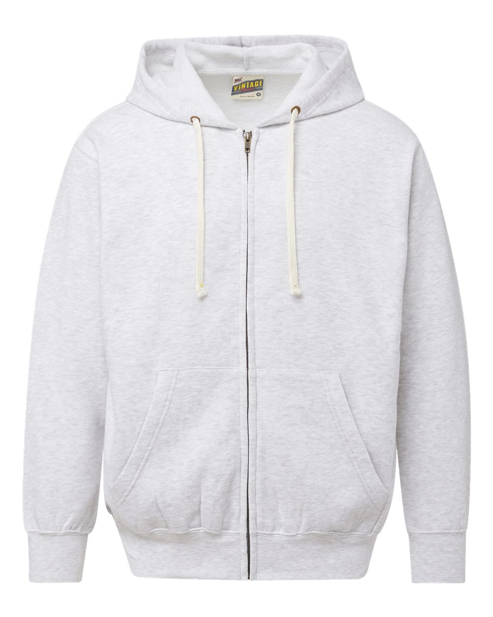 Unisex Vintage Fleece Full-Zip Hooded Sweatshirt - 22132
