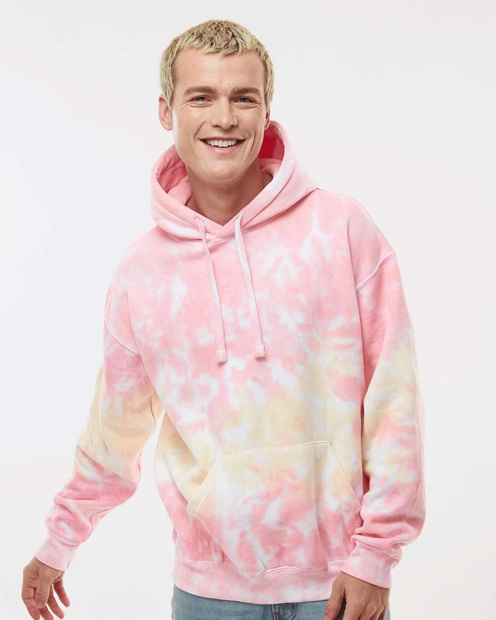 Unisex Tie-Dyed Hooded Sweatshirt - 8777