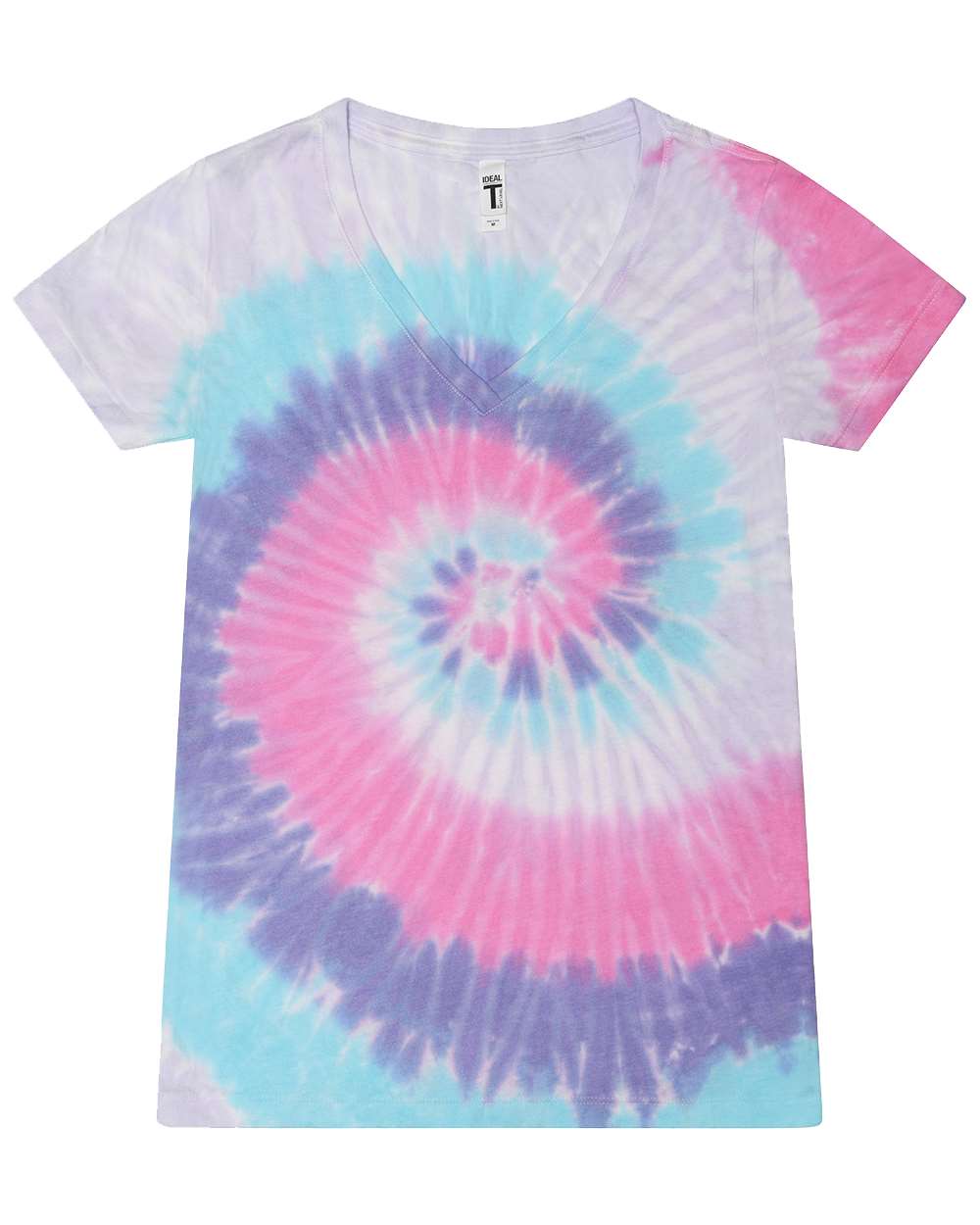 Women's Tie-Dyed V-Neck T-Shirt - 1075