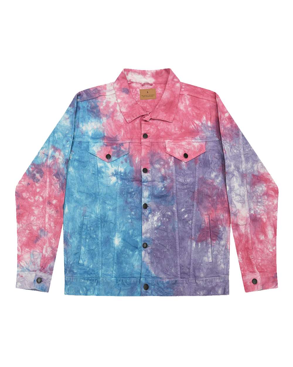 Unisex Tie-Dyed Denim Jacket - 9050