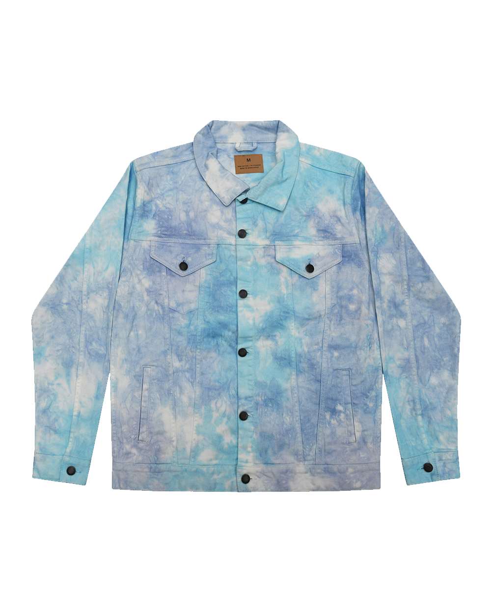 Unisex Tie-Dyed Denim Jacket - 9050