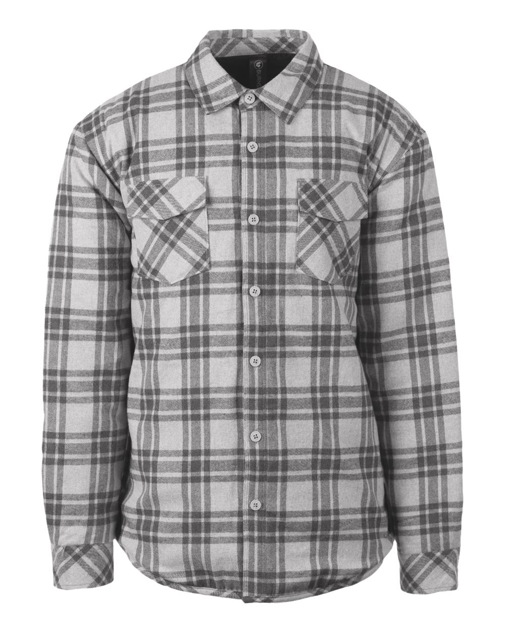 Men's Quilted Flannel Shirt Jacket - 8610