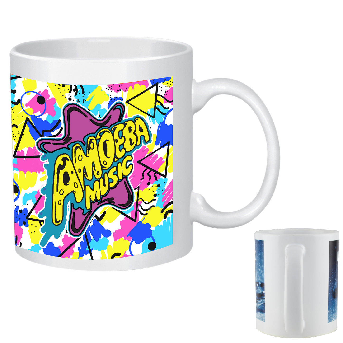 White 11 Oz Full Color Stoneware Mug