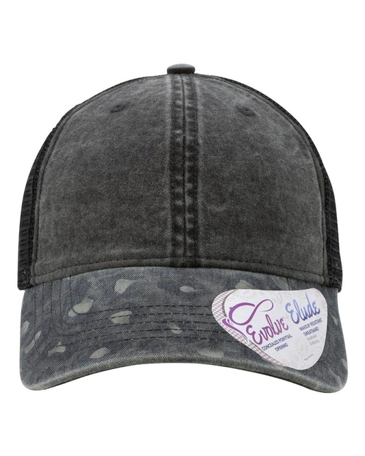 Women's Printed Bill with Mesh Back Cap - JANET