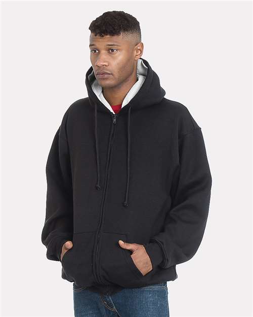 Unisex USA-Made Super Heavy Thermal Lined Full-Zip Hooded Sweatshirt - 940